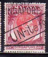 SINGAPORE MALAYA MALAISIE MALESIA 1948 1952 KING GEORGE VI 35c USATO USED OBLITERE' - Singapur (...-1959)