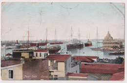 EGP07013 Egypt / City Of Port Said - Entree Du Canal - CPA Postcard - Puerto Saíd