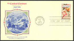 USA Sc# 1580 (Fleetwood) FDC (Washington, DC) 1975 10.14 Christmas - 1971-1980