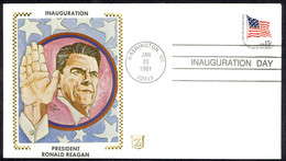 USA Sc# 1598 ("Z" Cachet) FDC (c) (various Postmarks) 1981 Reagan Inauguration - 1971-1980