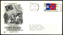 USA Sc# 1636 (ArtCraft) FDC (c) (Atlanta, GA) 1976 2.23 Georgia Flag - 1971-1980