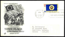 USA Sc# 1664 (ArtCraft) FDC (b) (Saint Paul, MN) 1976 2.23 Minnesota Flag - 1971-1980