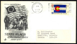 USA Sc# 1670 (ArtCraft) FDC (a) (Denver, CO) 1976 2.23 Colorado Flag - 1971-1980