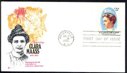 USA Sc# 1699 (Cover Craft) FDC (c) (Belleville, NJ) 1976 Clara Louise Maass - 1971-1980