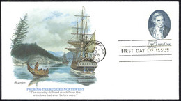 USA Sc# 1732 (Fleetwood) FDC (b) (Anchorage, AK) 1978 1.20 Captain Cook - 1971-1980