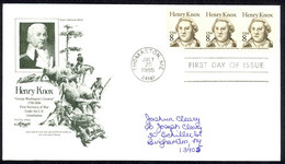 USA Sc# 1851X3 (Artmaster) FDC (a) (Thomaston, ME) 1985 7.25 Henry Knox - 1981-1990