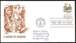 USA Sc# 2106 (Artmaster) FDC (a) (Washington, DC) 1984 10.16 A Nation Of Readers - 1981-1990