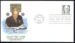 USA Sc# 2192 (Fleetwood) FDC (a) (Gladwyne, PA) 1988 11.5 Hap Arnold - 1981-1990