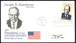 USA Sc# 2219g (Artmaster) FDC (a) (Chicago, IL) 1986 5.22 Dwight D. Eisenhower - 1981-1990