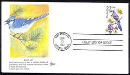 USA Sc# 2318 (Gill Craft) FDC (USPS CAPEX STATION) 1987 6.13 Blue Jay - 1981-1990