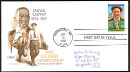 USA Sc# 2377 (Artmaster) FDC (a) (Brookline, MA) 1988 6.13 Francis Ouimet - 1981-1990