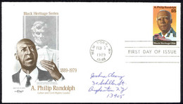 USA Sc# 2402 (Artmaster) FDC (a) (New York, NY) 1989 2.3 A. Philip Randolph - 1981-1990