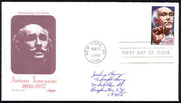 USA Sc# 2411 (Artmaster) FDC (a) (New York, NY) 1989 3.25 Arturo Toscanini - 1981-1990