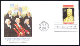 USA Sc# 2415 (Fleetwood) FDC (a) (Washington, DC) 1990 2.2 Supreme Court - 1981-1990