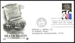 USA Sc# 2421 (ArtCraft) FDC (a) (Philadelphia, PA) 1989 9.25 Bill Of Rights - 1981-1990