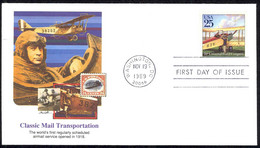 USA Sc# 2436 (Fleetwood) FDC (a) (Washington, DC) 1989 11.19 Biplane - 1981-1990