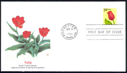 USA Sc# 2524 (Fleetwood) FDC (Rochester, NY) 1991 4.5 Tulip - 1991-2000