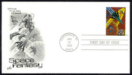 USA Sc# 2741 (ArtCraft) FDC (Huntsville, AL) 1993 1.25 Space Fantasy - 1991-2000