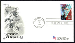 USA Sc# 2744 (ArtCraft) FDC (Huntsville, AL) 1993 1.25 Space Fantasy - 1991-2000