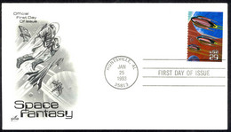 USA Sc# 2745 (ArtCraft) FDC (Huntsville, AL) 1993 1.25 Space Fantasy - 1991-2000