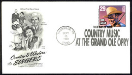 USA Sc# 2778 (ArtCraft) FDC (Nashville, TN) 1993 9.25 Bob Wills - 1991-2000