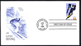 USA Sc# 3180 (ArtCraft) FDC (Salt Lake City, UT) 1998 1.22 Alpine Skiing - 1991-2000