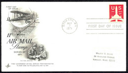 USA Sc# C78 (ArtCraft) FDC (c) (Spokane, WA) 1971 5.7 New Air Mail Rate - 1971-1980