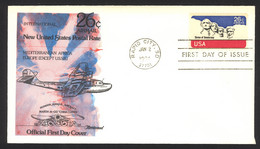 USA Sc# C88 (Fleetwood) FDC Single (b) (Rapid City, SD) 1974 1.2 Mount Rushmore - 1971-1980