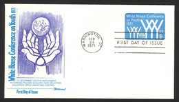 USA Sc# U555 (Fleetwood) FDC (b) (Washington, DC) 1971 2.24 Youth Conference - 1971-1980