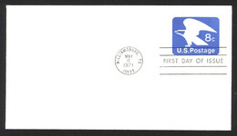 USA Sc# U557 FDC (a) (Williamsburg, PA) 1971 5.6 Eagle - 1971-1980