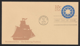 USA Sc# U571 FDC (Minneapolis, MN) 1975 10.13 Seafaring - 1971-1980