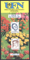 Vatican Sc# 1009-1010 FD Cancel (a) On Pamphlet 1996 Famous Women - Gebruikt