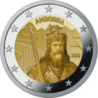 Andorra 2022 2 Euro Commemo "legende Van Karel De Grote" Los Uit De CC - Libre Du CC !! - Andorra