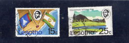 1976 Lesotho - Bandiere E Sehlabathebe Nat. Park - Lesotho (1966-...)