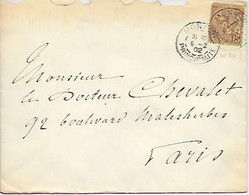 Monaco Lettre Cachetée Avec Sceau 1902 - Lettres & Documents