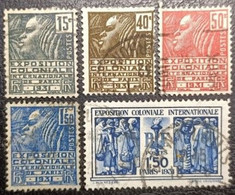FRANCE 1931 N° 270/274 Exposition Coloniale Internationale. Oblitéré - Used Stamps