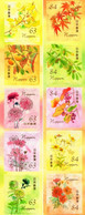 Japan - 2022 - Autumn Greetings - Flowers - Mint Self-adhesive Stamp Set (2 Panes) - Ungebraucht