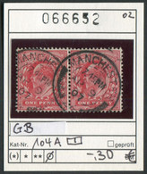 Grossbritannien 1902- Great Britain 1902 - Grand Bretagne 1902 - Michel 104 A Paar / Pair -  Oo Oblit. Used Gebruikt - Used Stamps