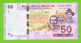 BOLIVIA 50 BOLIVIANOS 2018  P-W250 UNC - Bolivie