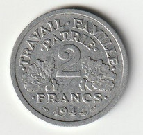 2 Francs  état Français 1944B état Français Alu. - 2 Francs