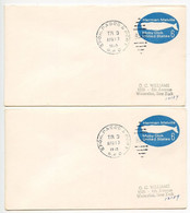 United States 1970 2 Spokane, Pasco & Portland RPO, Railway Post Office Covers / Postal Stationery, TR 3 - 1961-80
