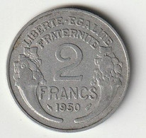 2 Francs Morlon Alu.  1944+ 1946B+ 1948B+1949B+ 1950 - 2 Francs