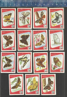 BUTTERFLIES BUTTERFLY PAPILLONS SCHMETTERLINGE VLINDERS Matchbox Labels Made In Former YUGOSLAVIA DOLAC 1973 - Zündholzschachteletiketten