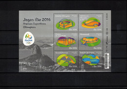 Brazil 2016 Olympic Games Rio De Janeiro Olympic Stadiums Block Postfrisch / MNH - Estate 2016: Rio De Janeiro