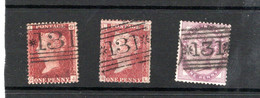 1 P. 3 Stamps , Each Clear Cancelled " 131 " With Stars Right And Left - Used Stamps