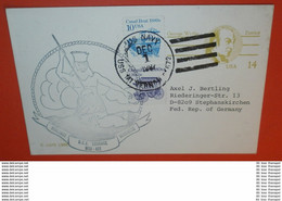 USA - Schiffspost: 01.12.1987 USS Enhance MSO-437 --- Ganzsache Postcard - George Wythe (2 Foto)(61058) UFO - 1981-00