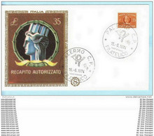 ITALIEN ITALY ITALIA  FDC  - Gebührenmarke Nr.13 --- FILAGRANO GOLD - (Cover Geklebt) (15767) - F.D.C.