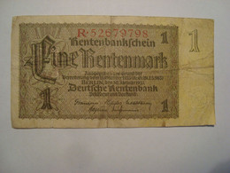 BILLET ALLEMAGNE 1 RENTENMARK 1937 - Otros & Sin Clasificación