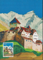 1986 Liechtenstein MC 63 Mi: LI 897°, Y&T: LI 838°, ZNr. LI 837°,  Schloss Vaduz, - Storia Postale