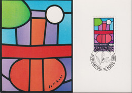 1986 Liechtenstein MC 62 Mi: LI 895°, Y&T: LI 836°, ZNr. LI 835°,  Fastenopfer Emblem - Covers & Documents